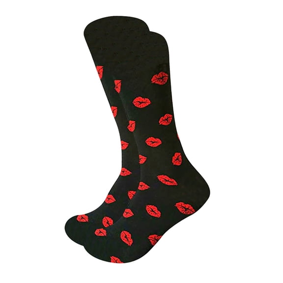 Valentine's Day Warm Socks for Women Knitted Winter Clothing Funny Fitness Compression Unisex Funny Socks Red