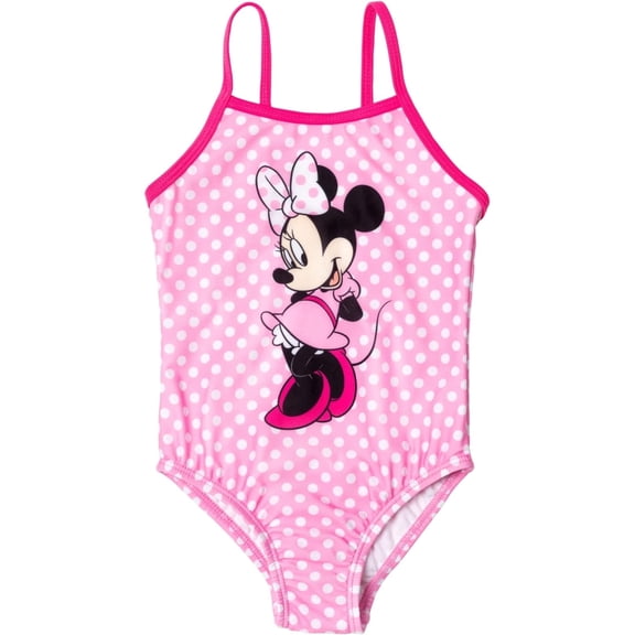 Disney Girls' Minnie Mouse 1 Piece Swimsuit