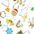 thumbnail image 4 of Cortadores de galletas de Navidad Cateissary 10/14 Uds acero inoxidable para hornear, 4 of 6