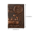 thumbnail image 3 of Xihbxyly Libreta con Relieve Europeo, Diseño de Tapa de Cuero, Textura Tridimensional Artesanal, Escritura Suave, Uso Diario, Regalo para Profesionales, Tamaño A5, 21,5 X 14,5 Cm, 3 of 7