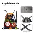 thumbnail image 6 of Bingfone Balls Drawstrings Backpacks Bags For Men Women Gym Drawstrings Bag, 6 of 9