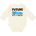 thumbnail image 3 of Inktastic Future Pit Crew Blue Race Car Boys or Girls Long Sleeve Baby Bodysuit, 3 of 5