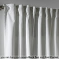 thumbnail image 5 of 3S Brother's Extra Long Solid Luxury Matte Velvet Soft Curtain White Single Panel Hanging Back Tap & Rod Pocket Home Décor 5-25 Feet Custom Made Curtains -Made in Turkey Each(52"x108"), 5 of 7