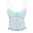 thumbnail image 4 of DHFJKG Lace Camisole Tops For Women Sexy Night Out Crop Tank Top Spaghetti Strap Slim Fit Scoop Neck Summer Outfits Trendy Cami Shirt, 4 of 4