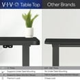 thumbnail image 5 of VIVO Electric 60” x 24” Stand Up Desk Workstation | White Table Top, Black Frame, 5 of 6
