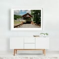 thumbnail image 2 of St. Mary's Covered Bridge 01 - Mount Union Pennsylvania Photography White Framed Wall Art Print 24 x 36 inches, 2 of 3