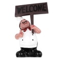 thumbnail image 2 of Resin Chef Statue, Kitchen Decor Fat Chef Decor Chef Sculpture Decoration  Decorative Chef  for Restaurant for Home Kitchen, 2 of 7