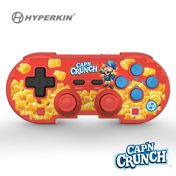 Hyperkin Limited Edition Pixel Art Wireless Bluetooth - Officialy Licensed - Cap'n Crunch Controller For Nintendo Switch, PC, Mac, Android, iOS