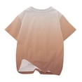 thumbnail image 5 of Summer 2026 Gradient Color Tee Shirts for Children 3-14 Years Short Sleeve Round Neck Casual T Shirts Soft Comfy TopsMulticolor,3-4 Years, 5 of 5