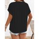 thumbnail image 3 of Camiseta con estampado de abeja y letras, manga corta informal para primavera y verano, para mujer, para adultos, hombres, mujeres, adolescentes, jóvenes., 3 of 4