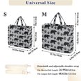 thumbnail image 2 of FORMRS Womens Corduroy Tote Bag Crossbody Shoulder Purse Handbag with Detachable Strap, Gray Bear Paws Pattern, 2 of 7