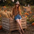 thumbnail image 5 of Breathable Halloween Pointed Wide Brim Witch Hat, Versatile Wizard Costume Accessory, Suitable for Halloween Parties, Festive Events and Holiday Outfits Khaki, 5 of 7