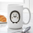thumbnail image 6 of CafePress - Hedgehog Mugs - 15 oz Ceramic Large White Novelty Mug, 6 of 6