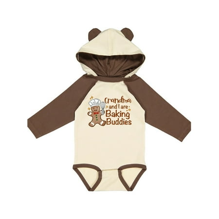 

Inktastic Grandma And I Are Baking Buddies Gift Baby Boy or Baby Girl Long Sleeve Bodysuit