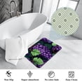 thumbnail image 3 of Grape Indoor Carpet Kitchen Rug Office Mat - Polyester Non-Slip Machine Washable, 3 of 6