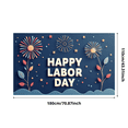 thumbnail image 5 of Decorative Design Happy Labor Day Banner Festive Theme Colorful Fireworks Stars for Holiday Celebration Indoor Events Party Decor, 5 of 8