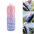 thumbnail image 2 of Leakproof Cycling Hydrations Bottle Cold Retention Oversized Opening Easy Cleaning Standard Fit Most Bike Blue pink gradient, 2 of 4