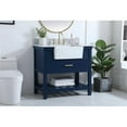 thumbnail image 2 of Elegant Kitchen and Bath 36 inch Single bathroom vanity in blue with backsplash, 2 of 8