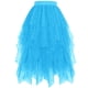 thumbnail image 1 of Faldas Largas para las Mujeres de Verano Estrella Primavera Y Verano Falda de Pastel en Capas con Detalle de Lentejuelas de Malla, Falda Larga Irregular de Media Longitud para Diario Informal, 1 of 4