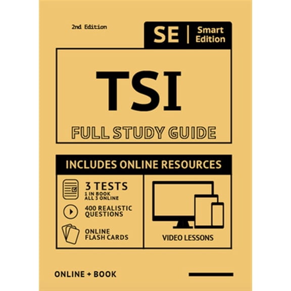 Pre-Owned Tsi Full Study Guide 2nd Edition: Complete Subject Review for the Texas Success Initiative Assessment with Video Lessons, (Paperback)