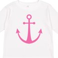 thumbnail image 4 of Inktastic Anchor Nautical Pink Girls Long Sleeve Toddler T-Shirt, 4 of 5