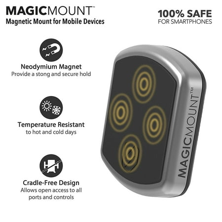 Scosche - MagicMount Charging Mount for Mobile Phones - Black