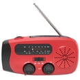 thumbnail image 1 of Radio de manivela de emergencia 2000mAh Radio meteorológica de manivela para supervivencia al aire libre, 1 of 9