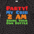 thumbnail image 4 of Inktastic Party at My Crib Boys or Girls Baby Bodysuit, 4 of 5