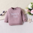 thumbnail image 5 of Splozh Kids Fall Clothes Toddler Baby Girl Clothes Girl Long Sleeve Pullover Sweatshirt Stretch Jogger Pants Fall Winter Outfit Purple,3-6 Months, 5 of 7