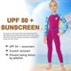 thumbnail image 3 of Greeniant Traje de neopreno para niños de 2,5 MM, traje de Surf de protección solar para mantener el calor para niñas, jóvenes, adolescentes, niños Deportes acuáticos rojo púrpura L Greeniant OD003644-03, 3 of 6