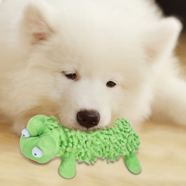 Juguete de peluche para masticar para perros NikouMX 2 piezas rana y perro