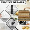 thumbnail image 7 of ZIATUBLES Stand Mixer Dust Cover Multi-Functional Kitchen Mixer Cover with Top Handle and Front Pockets for Extra Accessories Tribal Patchwork Khaki Pattern Waterproof Kitchen Mixer Accessories, 7 of 7
