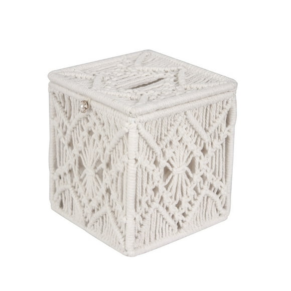 Inteprter Caja de pañuelos, soporte de almacenamiento de papel, hogar, oficina, negocios, cocina, baño, organizador de servilletas, caja contenedora, Almacenamiento y organización del hogar Inteprter HA069594-01