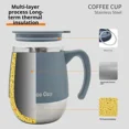 thumbnail image 3 of Kannior Insulated Coffee Mug with Handle, Stainless Steel Thermal Cup with Lid, Reusable Travel Mug for Coffee, Tea, Beverages, Office Home, 3 of 6