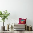 thumbnail image 4 of Simply Daisy 16-inch Square Summer Time Pineapple Poly Throw Pillow, Lipstick Pink Qty 1, 4 of 4