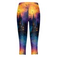 thumbnail image 5 of YDFCWXW Halloween Leggings for Women Yoga Pants Funny Tummy Control Workout Fitness Halloween Tights Gold, S, 5 of 5