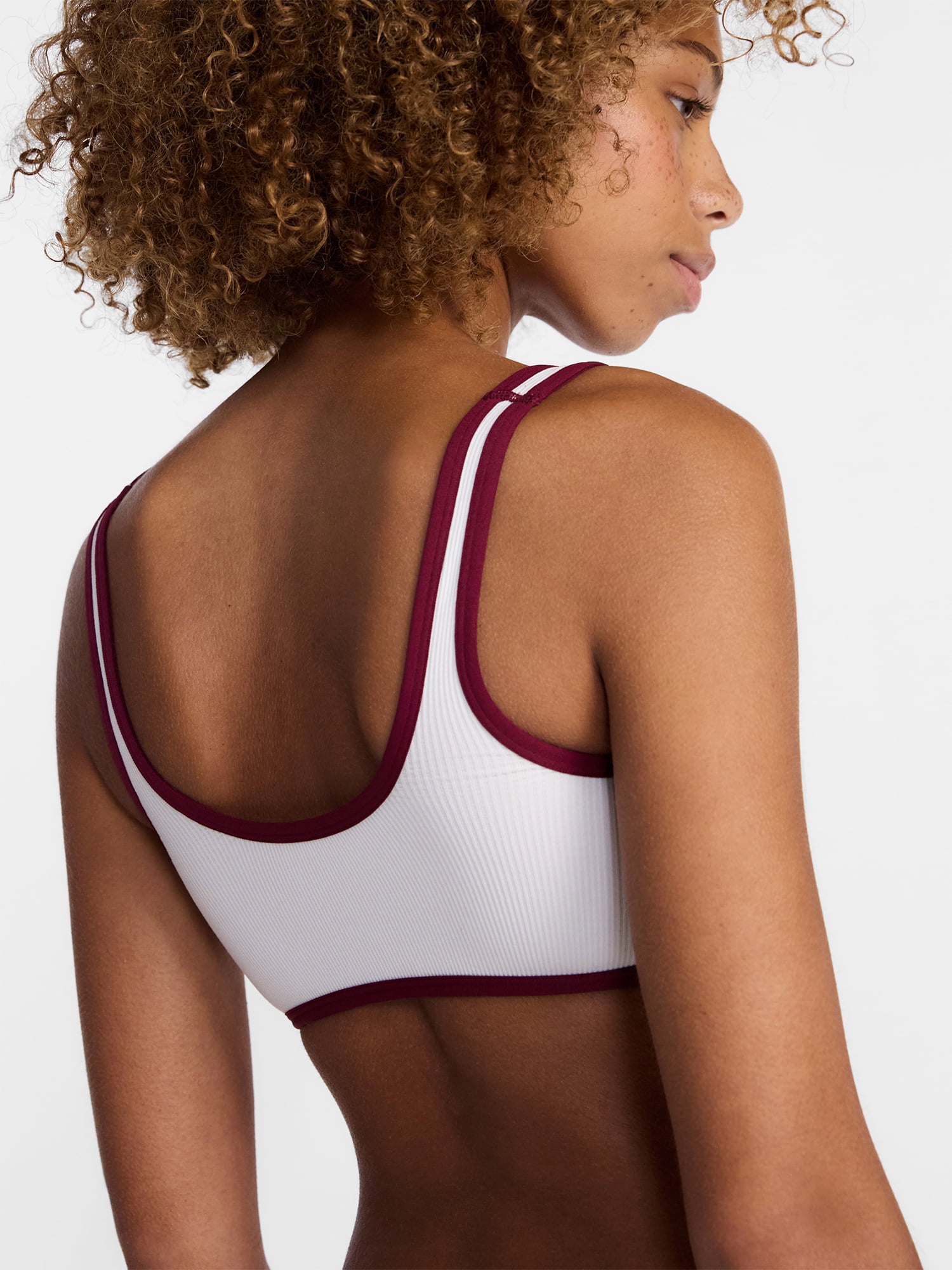 No Boundaries Seamless Scoop Neck Bralette and Boyshorts Set, 2 Piece, Women's XS-XXXL