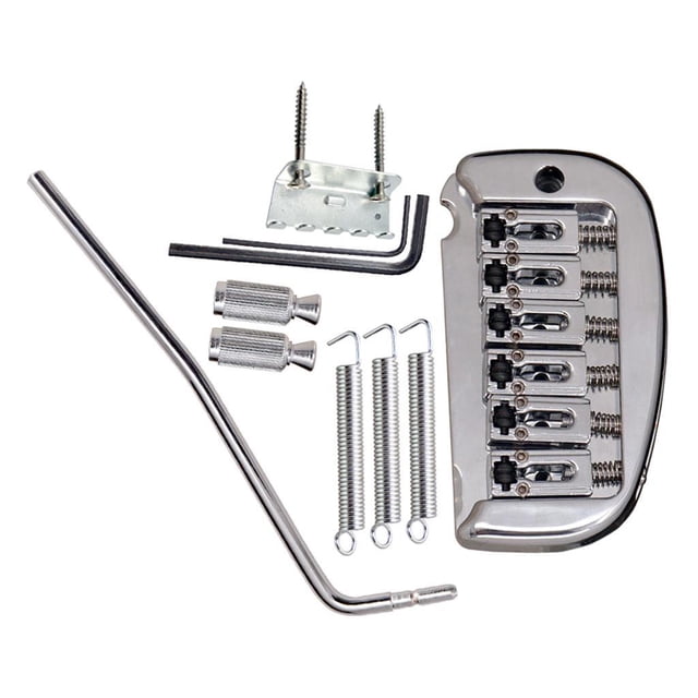 Juego de Puente Tremolo de Silla de Montar Yuyangstore Plata