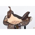 thumbnail image 5 of 14 In Hilason Western Horse Flex Tree Barrel Trail American Leather Saddle Brown, 5 of 8