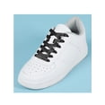 thumbnail image 2 of INSPIRE CHIC Unisex Solid Color Flat 0.4'' Wide Ribbon Shoelaces 2 Pairs 160cm/63" Black, 2 of 6