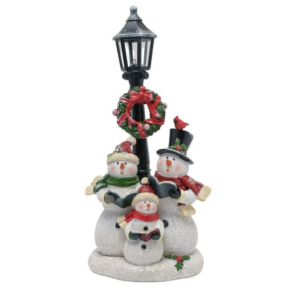 Snowmen Under A Lamp Post Decoration