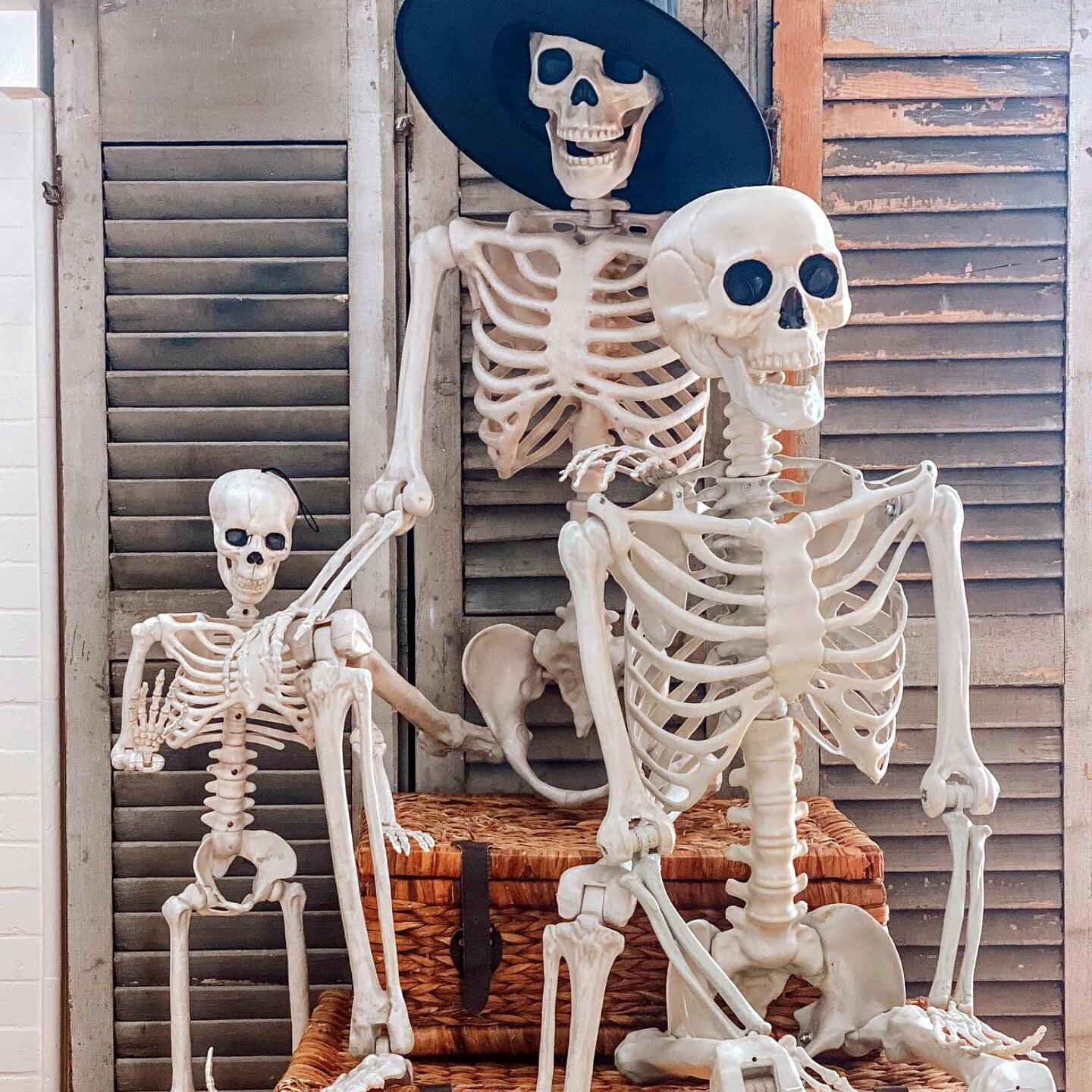 12 Esqueletos Decorativos De Halloween - 14 Cm Realistas, Con Cuerda De Cáñamo, Para Colgar En Fiestas