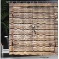 thumbnail image 4 of Ambesonne Rustic Shower Curtain, Abandoned Vintage Farm, 69"Wx70"L, Brown, 4 of 5