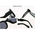 thumbnail image 6 of Rectangular White Sunglasses Women Cutout Frames Unique Small Sun Glasses Men Eyewear, 6 of 8