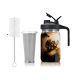 thumbnail image 1 of Cold Brew Coffee Maker 32Oz Cold Brew Pitcher with Stainless Steel Super Dense Filter for Iced Brew Coffee, Ice Tea-A, 1 of 9