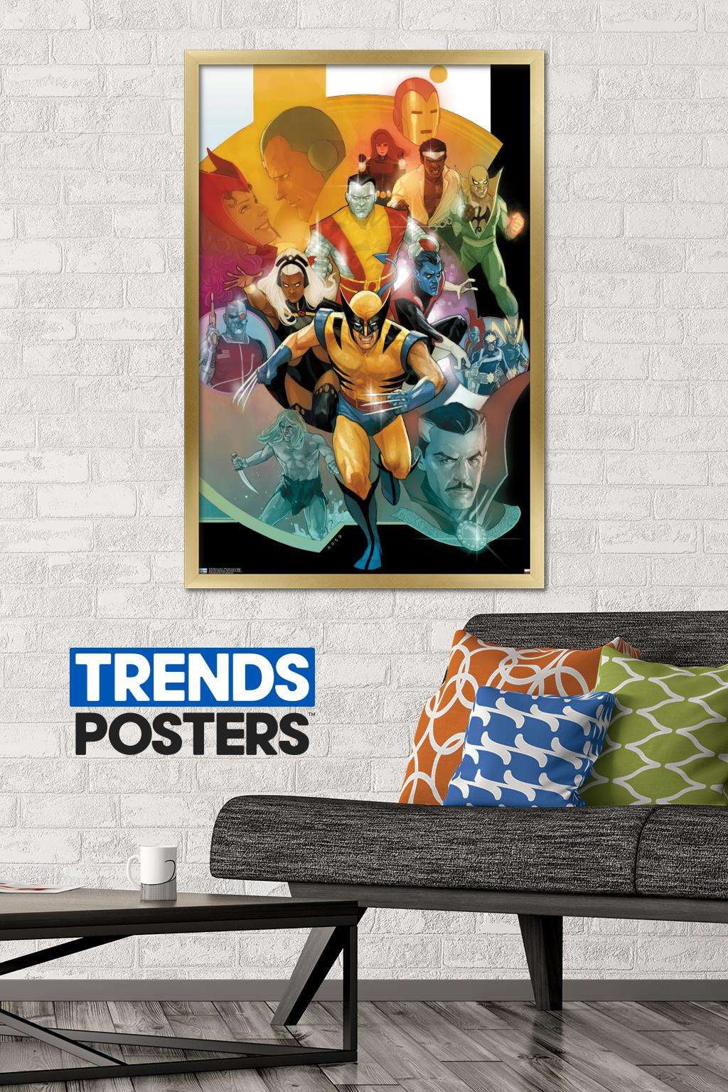Marvel Comics - 80th Anniversary Collage Wall Poster, 22.375" x 34", Framed