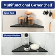 thumbnail image 4 of Bernkot Corner Shower Shelves 12" Matte Black Recessed Shelf for Bathroom, 304 Stainless Steel Grout in Shelf for Tiled Wall 2 Pack, 4 of 6