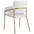 thumbnail image 6 of Meridian Furniture Yara Cream Vegan Leather Dining Chair (Set of 2), 6 of 6