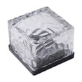 thumbnail image 2 of Solar Brick Lights Outdoor Waterproof IP65 LED Glass Paver, Warm White Color Changing Garden Pathway Deck Patio Yard Walkway Landscape Decor, 2 Pack, 2 of 9