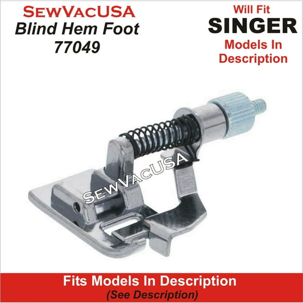 Zipper Foot 77049 Fits Singer Featherweight Models 132, 132, & 140Q